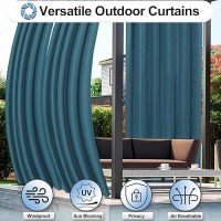 Outdoorlines Waterproof Outdoor Curtains For Patio Windproof Tab Top Gazebo Curtain Panels Privacy Sun Blocking Outside Curt