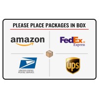 Bestylez Please Place Packages In Box Delivery Sign For Outdoor Use 12 X 8 Inch 025