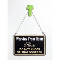 Working From Home Sign Do Not Knock Or Ring Doorbell Work From Home Must Have Office Door Sign 12 8 051