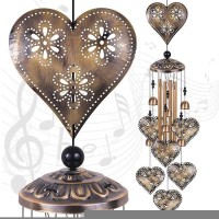 Heart Shape Wind Chimes For Garden Gifts For Mom Home Balconies Rooms Patio Indoor Outdoor Heart Decoration Hearts Shape