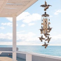 Hummingbird Wind Chimes For Garden Gifts For Mom Home Balconies Room Patio Indoor Outdoor Hummingbird Decoration Humming