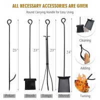 Goplus Firewood Rack With Tool Set 36 Fireplace Log Holder Wkindling Holders Shovel Poker Tongs Brush Indoor Outdoor