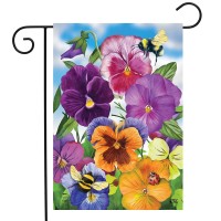 Pansies Spring Garden Flag 125 X 18 Briarwood Lane