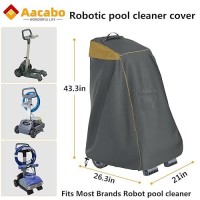 Aacabo Caddy Cover Robotic Pool Cleaner Cover Outdoor Waterproof Caddy Cover Fits Most Brands Robotic Pool Cleaner