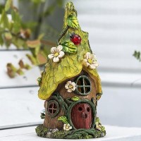 Aiiny Garden Decor Outdoor Solar Statues 11Inch Resin Fairy Garden Solar Lights Birthday Gifts For Women Yard Decorations Gard