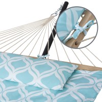 Suncreat Patio Hammock With Stand Included Portable Double Hammock With Stand Green Pattern