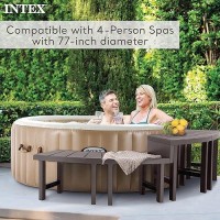 Intex 2 Medium Purespa Benches Compatible With Above Ground 4 Person Spas Accessory Only