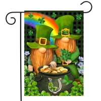 Irish Gnomes St Patricks Day Garden Flag 125 X 18 Briarwood Lane