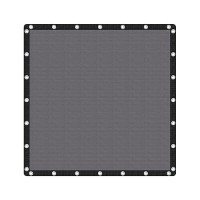 Vicllax Shade Fabric Sun Shade Cloth Privacy Screen With Grommets For Patio Garden Pergola Cover Canopy 12X12 Ft Grey