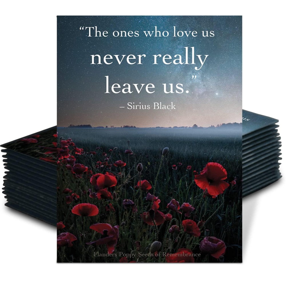 Bentley Seed Co Remembrance The Ones Who Love Us Never Really Leave Us Nongmo Noncoated Seed Favor Packets Memorial Fun