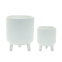 Decorative Pot wLegs Set of 2