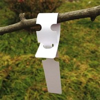 Datpuik 100Pcs Plant Tags Wrap Around Tree Tags Markers Removable Adjustable Garden Labels Plant Tags827X08 White