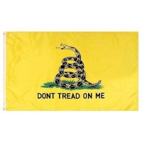 Delaynomore77 Dont Tread On Me Flag United States Yellow Banner Polyester 3X5 Foot Flags Vivid Color And Uv Fade Resistant Flag