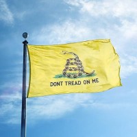 Delaynomore77 Dont Tread On Me Flag United States Yellow Banner Polyester 3X5 Foot Flags Vivid Color And Uv Fade Resistant Flag