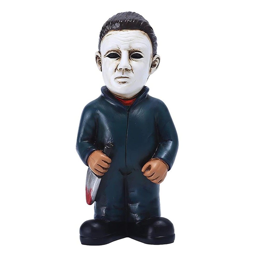 Nezababy Horror Movie Garden Gnomes Decoration Outdoor Statue Nightmare Jason Michael Myers Figurines Lawn Halloween Decor Mich