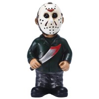 Nezababy Horror Movie Garden Gnomes Decoration Outdoor Statue Nightmare Jason Michael Myers Figurines Lawn Halloween Decor Jaso