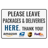 Bestylez Please Leave Packages Deliveries Here Bestylez Delivery Sign For Outdoor Use 12 8 154