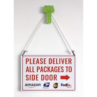 Please Deliver All Packages To Side Door Right Arrow Bestylez Delivery Sign For Outdoor Use 12 8 149