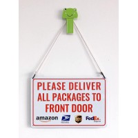 Please Deliver All Packages To Front Door Bestylez Delivery Sign For Outdoor Use 12 8 144