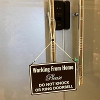 Working From Home Sign Do Not Knock Or Ring Doorbell Work From Home Must Have Office Door Sign 12 8 160