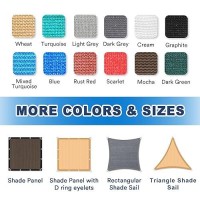 Vicllax 90 Shade Fabric Sun Shade Cloth Privacy Screen With Reinforced Grommets For Outdoor Patio Garden Pergola Cover Canopy 2