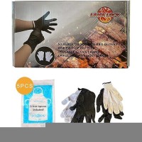 Lavalock Disposable Nitrile Bbq Gloves With Cotton Liners For Outdoor Cooking Grilling Smokers And Barbecue Competition Chef Or