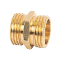 Hourleey Garden Hose Adapter 34 Inch Solid Brass Hose Connectors 2 Pack Hose Connector With 2 Extra Washers Male To Male