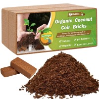 Zeedix 2 Pcs Premium Coconut Coir Compressed 100 Organic Coco Coir Brick With Low Ec And Ph Balance For Plants Gardening Herbs