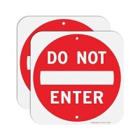 Do Not Enter Sign 12X12 Inch Square 040 Aluminum Reflective Rust Free Metal Sign Fadeweather Resistant Easy To Mount Indoorou