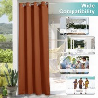 Nicetown Halloween Outdoor Indoor Curtains For Patio Waterproof Thermal Insulated Grommet Top Blackout Indoor Outdoor Curtain