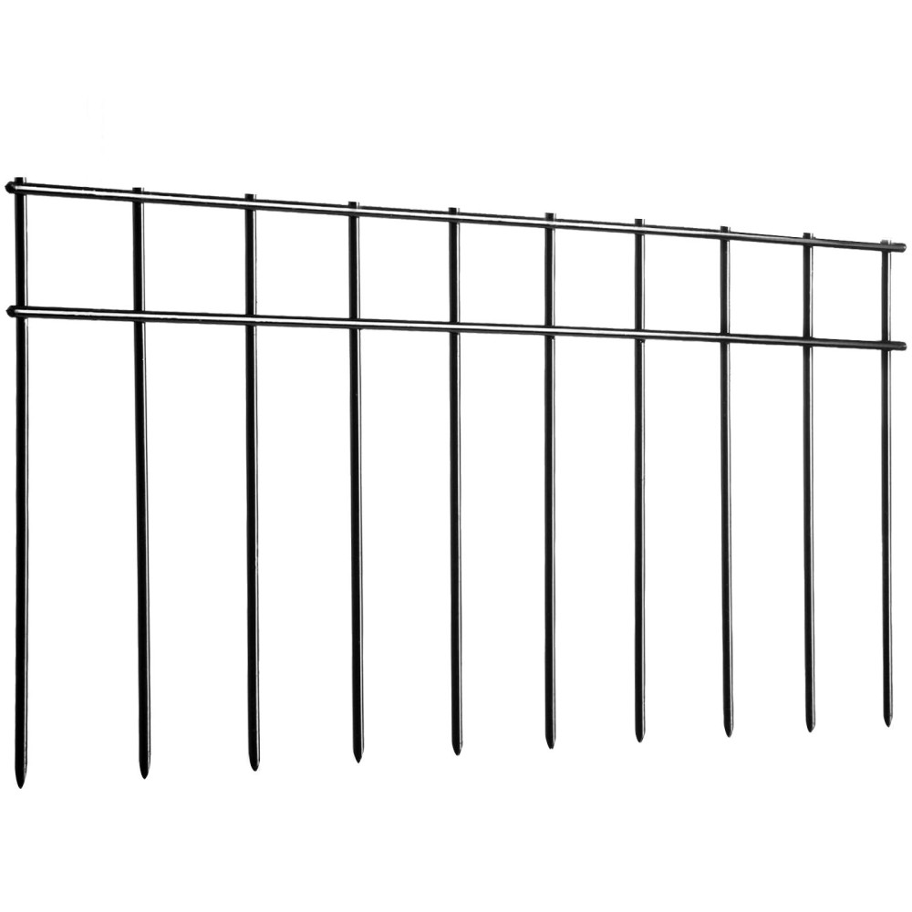 Adavin No Dig Fence Animal Barrier Fence 15 Pack 20 Inl X10 Inh Underground Garden Fencing With 2 In Spike Spacing Dog Fence