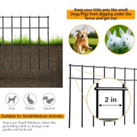 Adavin No Dig Fence Animal Barrier Fence 15 Pack 20 Inl X10 Inh Underground Garden Fencing With 2 In Spike Spacing Dog Fence