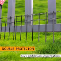 Adavin No Dig Fence Animal Barrier Fence 15 Pack 20 Inl X10 Inh Underground Garden Fencing With 2 In Spike Spacing Dog Fence