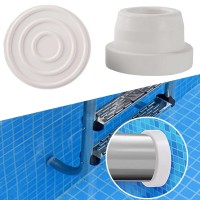 Tongass 2Pack White Inside Pool Ladder Bumpers For Inground Pool Pool Ladder Rubber End Plugs Fit 19 Standard Swimming