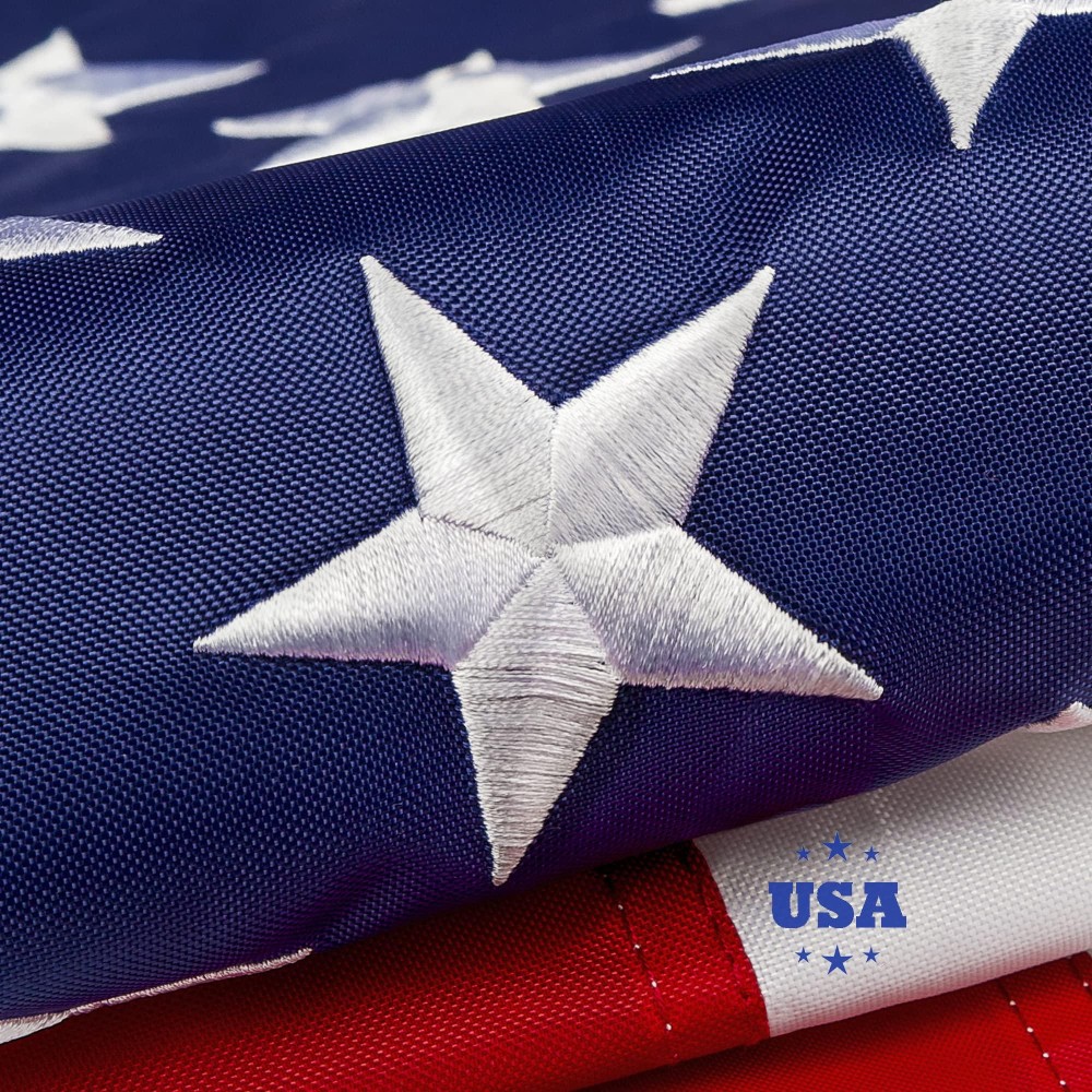 The Top 3X5 Ft American Flag For Outside Deluxe Made Usa Flag Longest Lasting Heavy Duty 420D Nylon Embroidered Stars Sewn