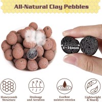 Legigo 2 Lbs Organic Expanded Clay Pebbles 4Mm 16Mm Light Expanded Clay Aggregate Natural Clay Pebbles For Hydroponic Aquap