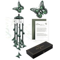 Venbeel Wind Chimes For Outside 33 Butterfly Wind Chimes Outdoor Gifts For Women Mom Grandma Birthday Memorial Gift For Gar