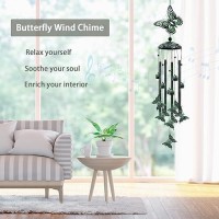 Venbeel Wind Chimes For Outside 33 Butterfly Wind Chimes Outdoor Gifts For Women Mom Grandma Birthday Memorial Gift For Gar