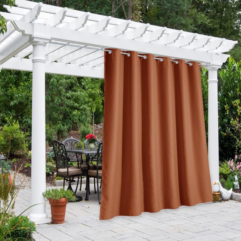 Nicetown Halloween Patio Door Curtains Waterproof 95 L By 84 W Thermal Insulated Rustproof Ring Top Blackout Sunlight Reduc