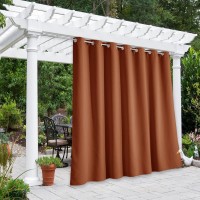 Nicetown Halloween Outdoor Curtain For Patio Waterproof W100 X L84 Blackout Vertical Blinds Thermal Insulated Stainless Steer G