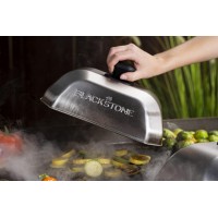 Blackstone 5207 Rectangle Basting Cover Small 2Pack Griddle Accessories Stainless Steel Cheese Melting Dome And Steaming Cove