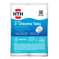 Hth 42051 Swimming Pool Care 3 Chlorine Tabs Advanced Swimming Pool Chlorinating Sanitizer 8Oz