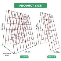 Docred Cucumber Trellis  2 Pack Foldable A Frame Trellis For Raised Bed Climbing Plants  Vegetables  Includes Plant Support Clips  Twist Ties  Plastic Ties- Made From Pvc-Coated Steel