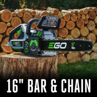 Ego Power Cs1613 16Inch 56Volt Lithiumion Cordless Chainsaw With 40Ah Battery And Charger Included