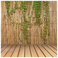 Backyard Xscapes Jumbo Reed Bamboo Screen Privacy Fence Backyard Divider Decorative Garden Fencing Natural Finish 6 Ft H X 16 F