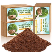 Legigo Pack Of 5 Organic Coco Coir Bricks 100 Natural Compressed Coco Peat Brick Coconut Fiber Substrate With Low Ec Ph Balan