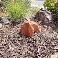 Backyard Xscapes Artificial Rock For Landscaping Faux Rock Well Pump Cover For Decorating To Hide Pipe Fiberglass Boulder Cover