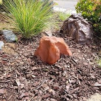 Backyard Xscapes Artificial Rock For Landscaping Faux Rock Well Pump Cover For Decorating To Hide Pipe Fiberglass Boulder Cover