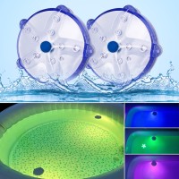 Floating Pool Lights Color Changing Waterproof Magnetic Pond Lights Battery Powered Pool Lights That Float Starfish Above Ground