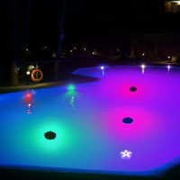 Floating Pool Lights Color Changing Waterproof Magnetic Pond Lights Battery Powered Pool Lights That Float Starfish Above Ground